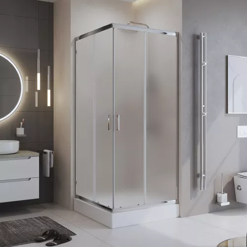 Душевые ограждения: Душевой уголок BelBagno UNO-195-A-2/P-Cr 1 в магазине Акватория