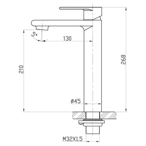 Смеситель для накладных раковин BelBagno NOVA NOV-LMC-IN, изображение 4
