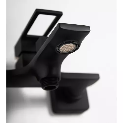 Смеситель для ванны и душа BelBagno LUCE LUC-VAS-NERO, Выбрать цвет: Чёрный, изображение 4