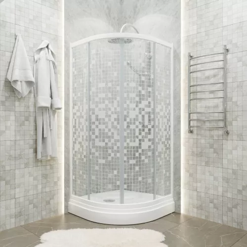 Душевое ограждение  Triton МОЗАИКА А (низкий поддон), Цвет стекла: мозаика, Тип поддона: Низкий, Выбрать размер: 100х100