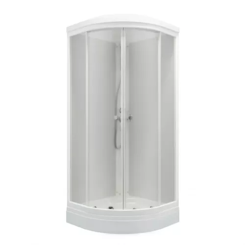 Душевая кабина Triton УЛЬТРА  А (низкий поддон)  стекло прозрачное, Цвет профиля: Белый, Тип поддона: Низкий, Выбрать размер: 80х80, изображение 11