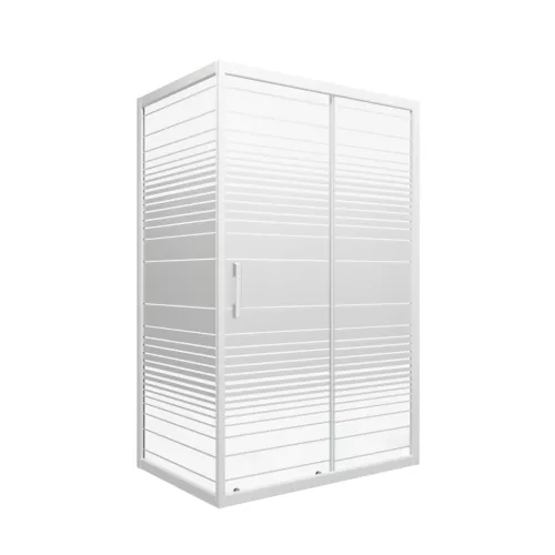 Душевое ограждение Triton ФЬЮЖН  А (низкий поддон), Цвет профиля: Белый, Тип поддона: Низкий, Выбрать размер: 100х80, изображение 9