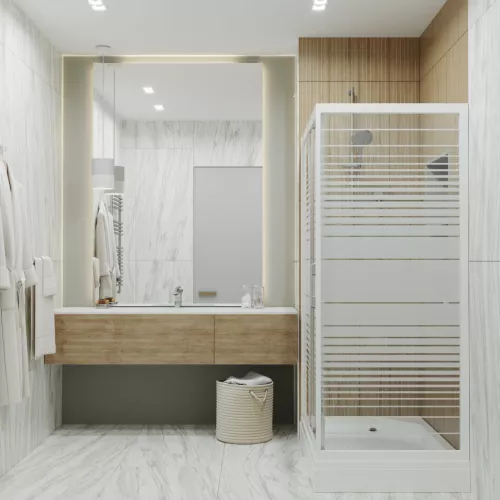 Душевое ограждение Triton ФЬЮЖН  А (низкий поддон), Цвет профиля: Белый, Тип поддона: Низкий, Выбрать размер: 100х80, изображение 4