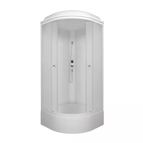 Душевая кабина  Triton ВЕЛЬВЕТ В средний поддон, Цвет профиля: Белый, Тип поддона: Средний, Выбрать размер: 90х90, изображение 3