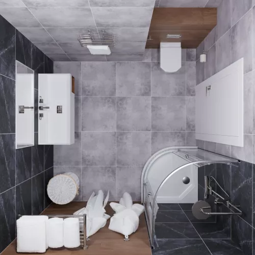 Душевое ограждение Triton "АЛЬФА-ХРОМ" (низкий поддон), Цвет профиля: Хром, Тип поддона: Низкий, Выбрать размер: 80х80, изображение 6