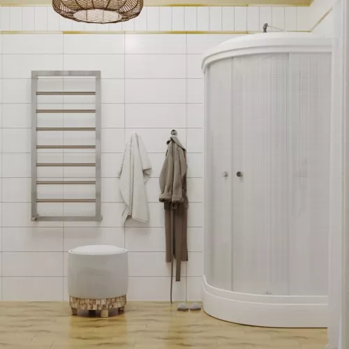 Душевая кабина Triton ЛЁН А (ДН4)  низкий поддон, Цвет профиля: Белый, Тип поддона: Низкий, Выбрать размер: 90х90, изображение 6