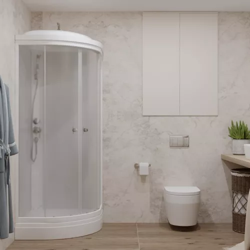 Душевая кабина Triton УЛЬТРА  А (низкий поддон)  стекло прозрачное, Цвет профиля: Белый, Тип поддона: Низкий, Выбрать размер: 80х80, изображение 8