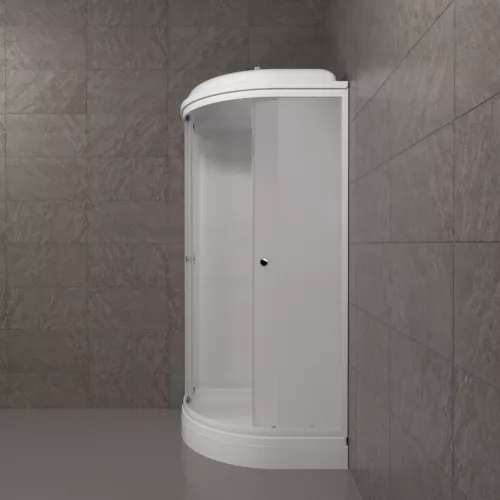 Душевая кабина  Triton ВЕЛЬВЕТ  А низкий поддон, Цвет профиля: Белый, Тип поддона: Низкий, Выбрать размер: 90х90, изображение 4