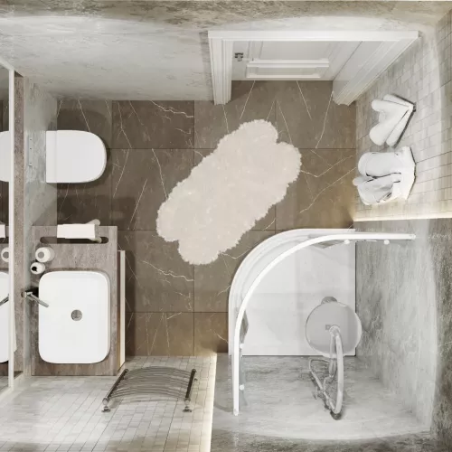 Душевое ограждение Triton ПОЛОСЫ А (низкий поддон), Цвет стекла: полосатое, Тип поддона: Низкий, Выбрать размер: 100х100, изображение 7