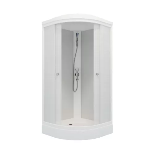 Душевая кабина Triton ЛЁН А (ДН4)  низкий поддон, Цвет профиля: Белый, Тип поддона: Низкий, Выбрать размер: 90х90, изображение 2