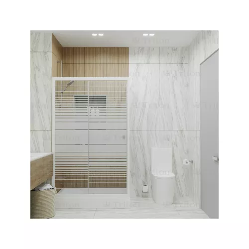 Душевое ограждение Triton ФЬЮЖН  А (низкий поддон), Цвет профиля: Белый, Тип поддона: Низкий, Выбрать размер: 100х80, изображение 5