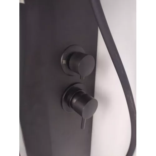 Душевая кабина ESBANO ESM-90CKR  90х90х215, Цвет стекла: прозрачное, Цвет профиля: Черный, Тип поддона: Низкий, Выбрать размер: 90х90, изображение 5