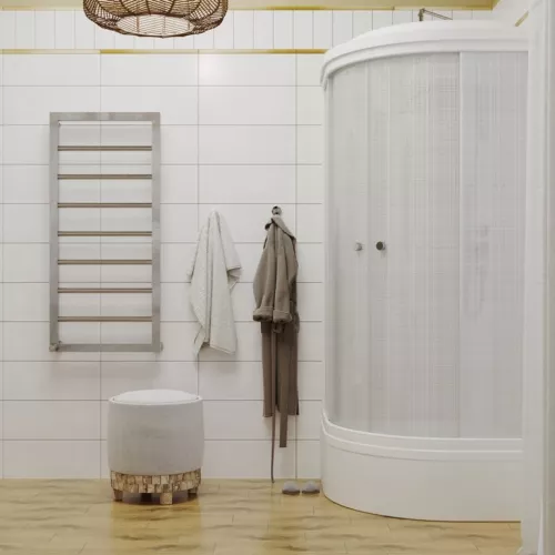 Душевая кабина Triton ЛЁН В (ДН4)  средний поддон, Цвет профиля: Белый, Тип поддона: Средний, Выбрать размер: 90х90, изображение 6