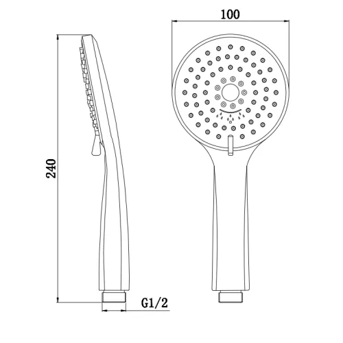 Ручной душ BelBagno BB-D1C5, изображение 2