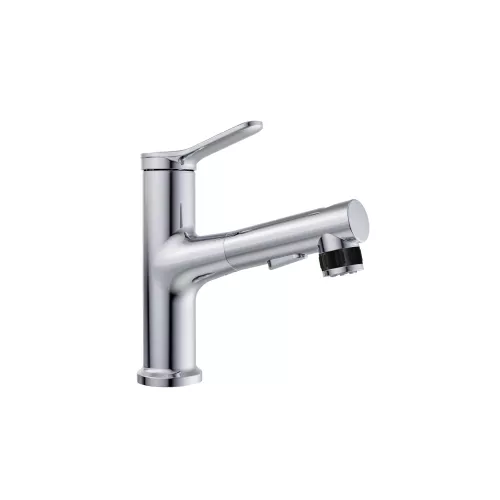 Смеситель для раковины с выдвижным изливом BelBagno BB-LVMD-CRM-W0