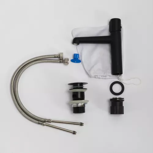 Смеситель для раковины BelBagno UNO UNO-LVM-NERO, Выбрать цвет: Чёрный, изображение 5