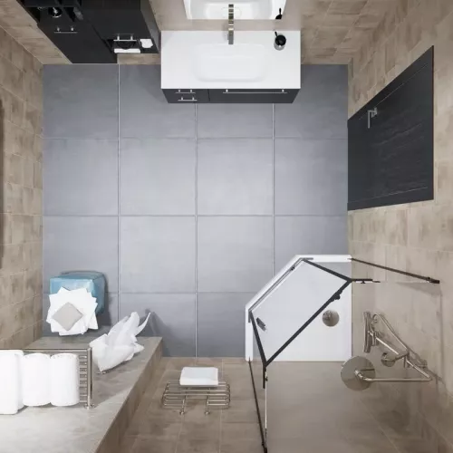 Душевое ограждение  Triton "ДЕКА-БЛЭК" (низкий поддон), Цвет профиля: Черный, Тип поддона: Низкий, Выбрать размер: 90х90, изображение 5