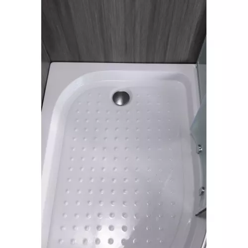 Душевой уголок ESBANO  ESR-8027A  L/R, Цвет стекла: матовое, Цвет профиля: Хром, Тип поддона: Низкий, Выбрать размер: 120х80, Ориентация: правая, изображение 6