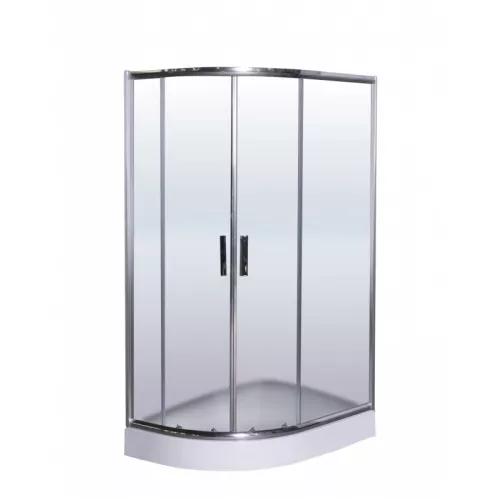 Душевой уголок ESBANO  ESR-8027A  L/R, Цвет стекла: матовое, Цвет профиля: Хром, Тип поддона: Низкий, Выбрать размер: 120х80, Ориентация: правая, изображение 2