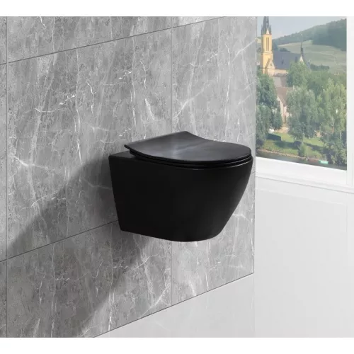 Унитаз подвесной ESBANO  AMAPOLA-N (Matt Black)