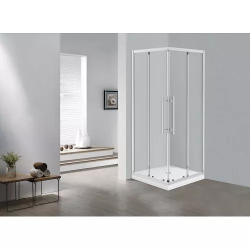 Душевое ограждение ESBANO ESF-90/100KV-C  без поддона, Цвет профиля: Хром, Выбрать размер: 90х90, изображение 2