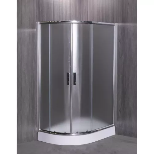 Душевой уголок ESBANO  ESR-8027A  L/R, Цвет стекла: матовое, Цвет профиля: Хром, Тип поддона: Низкий, Выбрать размер: 120х80, Ориентация: правая