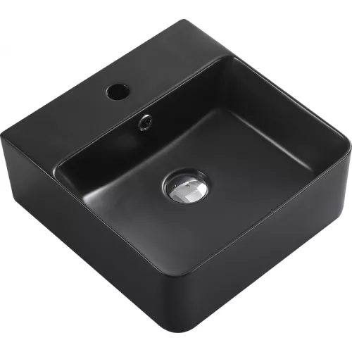 Раковина накладная ESBANO  "CIRCON-40" (matt black), Выбрать цвет:  черный матовый, изображение 3