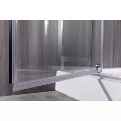 Душевой уголок ESBANO  ESR-8190/8180, Цвет стекла: прозрачное, Цвет профиля: Хром, Тип поддона: Низкий, Выбрать размер: 100х80, изображение 5