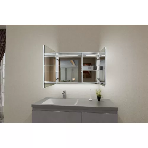 Зеркальные шкафы с подсветкой ESBANO ES-3810D/3809D/3808D/3812D/3828D, Выбрать размер: 100х70, изображение 4