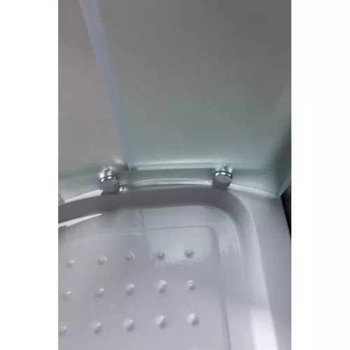 Душевой уголок ESBANO  ESR-8027A  L/R, Цвет стекла: матовое, Цвет профиля: Хром, Тип поддона: Низкий, Выбрать размер: 120х80, Ориентация: правая, изображение 5