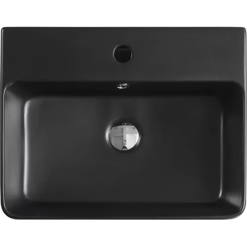 Раковина накладная ESBANO  "CIRCON-52" (matt black), Выбрать цвет: Черный матовый, изображение 4