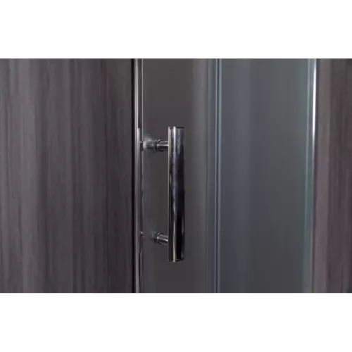 Душевой уголок ESBANO  ESR-8010/8020, Цвет стекла: матовое, Цвет профиля: Хром, Тип поддона: Высокий, Выбрать размер: 80х80, изображение 4