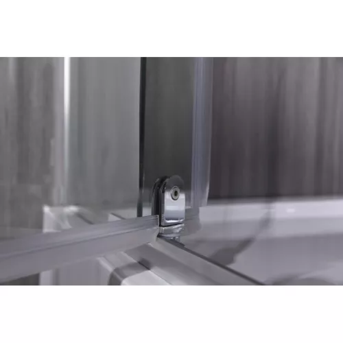 Душевой уголок ESBANO  ESR-8190/8180, Цвет стекла: прозрачное, Цвет профиля: Хром, Тип поддона: Низкий, Выбрать размер: 100х80, изображение 6