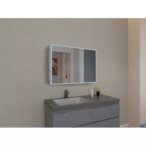 Зеркальные шкафы с подсветкой ESBANO ES-3810D/3809D/3808D/3812D/3828D, Выбрать размер: 100х70, изображение 5