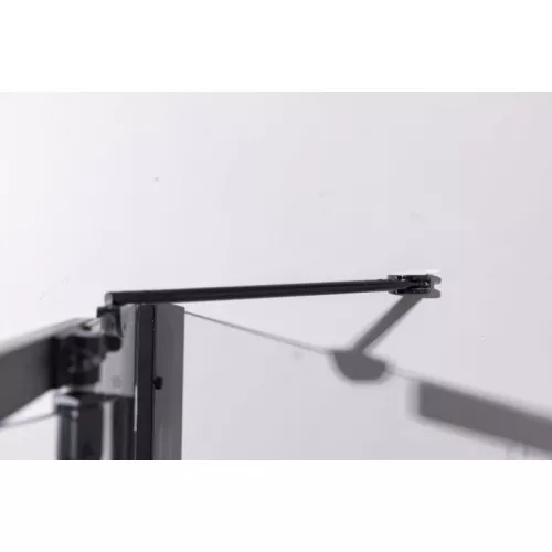 Душевой уголок ESBANO  ESR-7190/7180B, Цвет стекла: прозрачное, Цвет профиля: Черный, Тип поддона: Низкий, Выбрать размер: 100х80, изображение 6