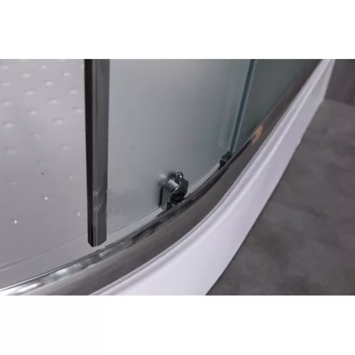 Душевой уголок ESBANO  ESR-8024/8034  матовое, Цвет профиля: Хром, Тип поддона: Низкий, Выбрать размер: 90х90, изображение 9