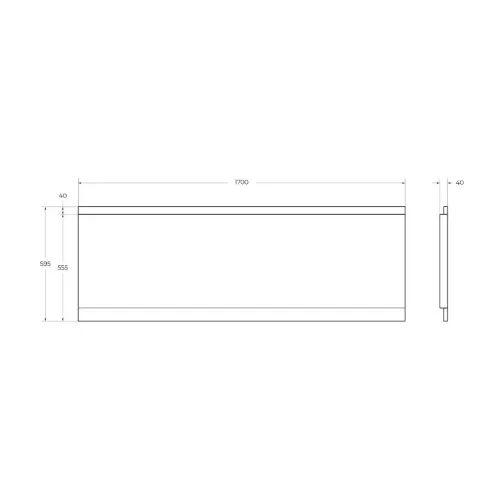 Передняя панель  CEZARES EMP-170-SCR-W37 170х70,170х75, 170х80, изображение 2