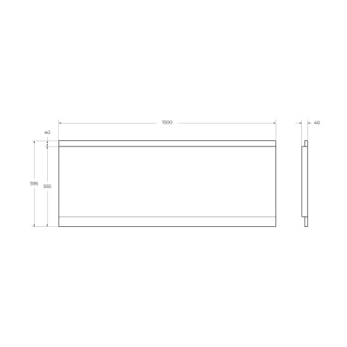 Передняя панель  CEZARES EMP-150-SCR-W37 150х70, изображение 2