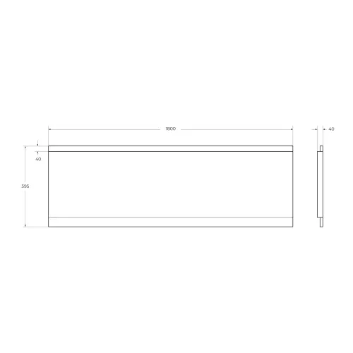 Передняя панель CEZARES EM-180-SCR-W37 180х80, изображение 2