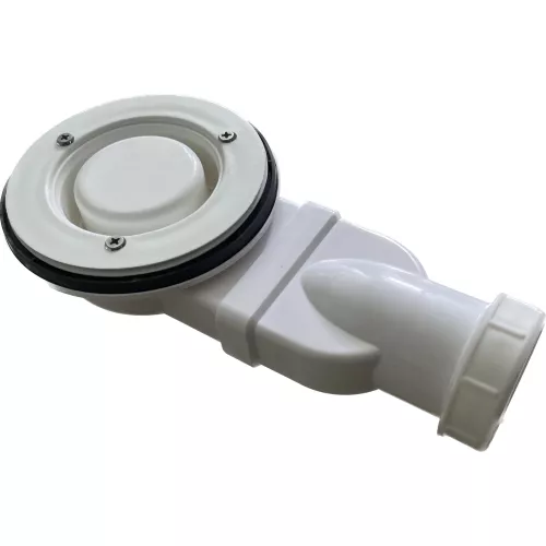 Душевой поддон из искусств.мрамора BelBagno UNO TRAY-MR-UNO-R-80/90-550-35-W-CR в комплекте с сифоном, Высота поддона: 4, Выбрать цвет: Белый, Тип поддона: Низкий, Выбрать размер: 80х80, изображение 4