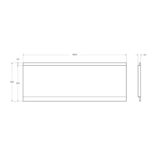 Передняя панель  CEZARES EMP-160-SCR-W37 160х70, изображение 2