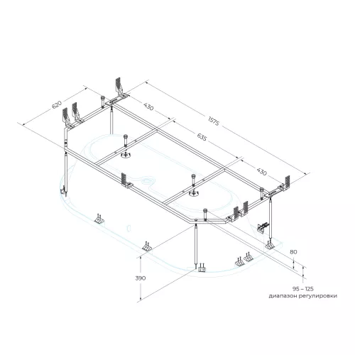 Металлический каркас CEZARES METAURO-MF, изображение 2