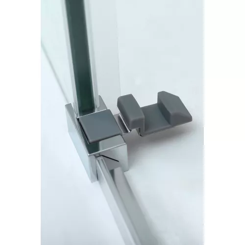 Душевая дверь с доводчиками CEZARES DUET SOFT-BF-1-C-Cr, Цвет стекла: Прозрачный, Цвет профиля: Хром, Выбрать размер: 110, изображение 8