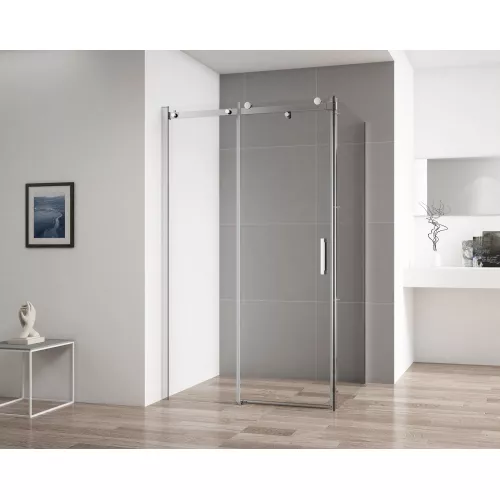 Душевой уголок CEZARES STYLUS-SOFT-AH-1-C-Cr, Цвет профиля: Хром, Выбрать размер: 100х80, изображение 2