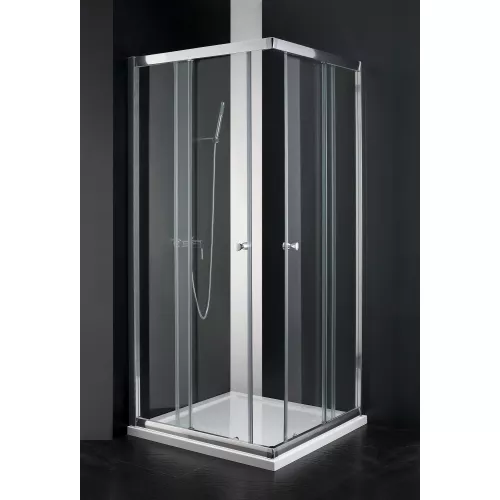 Душевой уголок CEZARES ANIMA-W-A-2-C-Cr, Цвет стекла: прозрачное, Цвет профиля: Хром, Выбрать размер: 100х100, изображение 2