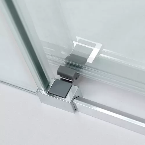Душевая дверь с доводчиками CEZARES DUET SOFT-BF-1-C-Cr, Цвет стекла: Прозрачный, Цвет профиля: Хром, Выбрать размер: 110, изображение 5