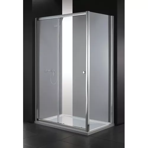 Душевой уголок CEZARES ANIMA-W-AH-1-120/90-P-Cr, Цвет стекла: рифленое, Цвет профиля: Хром, Выбрать размер: 120х90