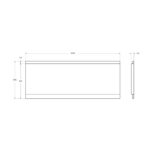 Передняя панель  с комплектом крепежа для установки на каркасе EMP-150-F-SCR-W37 150х70, изображение 2