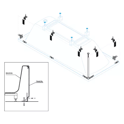 Универсальный установочный комплект CEZARES CZR-SCR-FIX-3-KIT, изображение 2