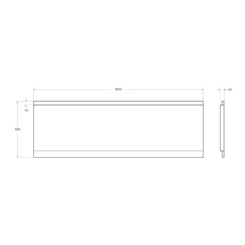 Передняя панель  с комплектом крепежа для установки на каркасе EM-180-F-SCR-W37 180х80, изображение 2